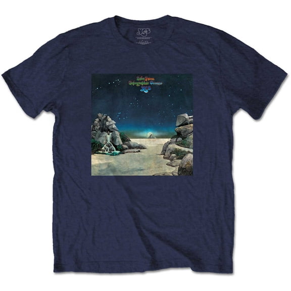 Yes Unisex T-Shirt Topographic Oceans (Small)
