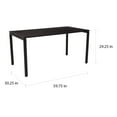 thumbnail image 5 of OSP Home Furnishings 60” Writing Desk with White Laminate Top and White Finish Metal Legs, 5 of 5