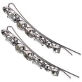 thumbnail image 1 of TEHAUX Épingles à Cheveux pour Femmes 2 Pcs Barrettes en Cristal Noir pour Réunion, 1 of 8