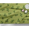 thumbnail image 3 of Soimoi Green Cotton Duck Fabric Red Berries & Holly Leaves Print Sewing Fabric Yard 42 Inch Wide, 3 of 3