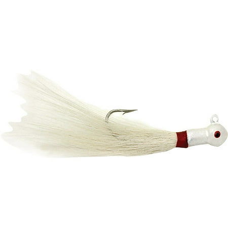 Popeye Jig - Sea Striker 3/4-oz Popeye Bucktail Jigs, 2pk, White