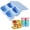 Blue, variant on 1pc Divided Food Container Kitchen Lunch Box Food Storage For School Green