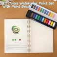 thumbnail image 4 of Kit de pintura en acuarela DPWCVM con cuaderno de trabajo y libro para colorear, 4 of 8