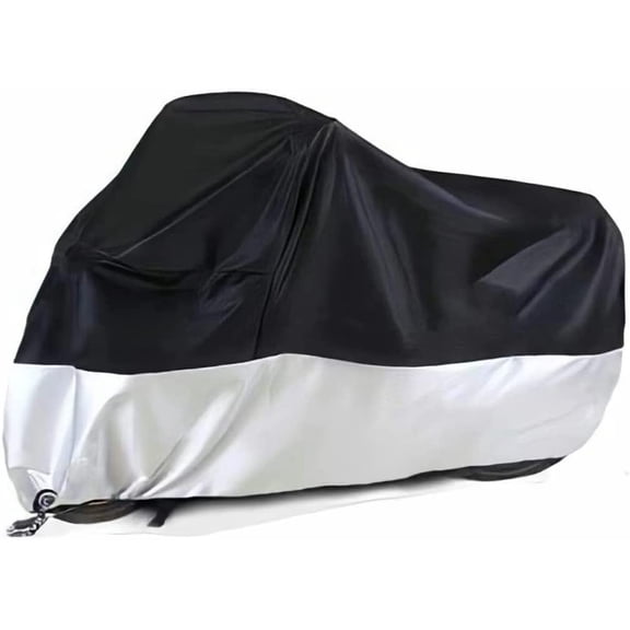 Motorcycle covers, waterproof outdoor motorcycle covers with lock holes and storage bag, suitable for motorcycles up to 245 cm