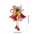 thumbnail image 3 of Zawou Christmas Bells Gold Ornament with Elegant Design, Sparkling Finish, and Indoor Holiday Décor for Tree, Garland, Mantel, or Seasonal Celebration, 3 of 6