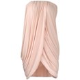 thumbnail image 6 of Bigersell Club Dress Women Short Sleeve Summer Solid Wrapped Chest One Shoulder Wave Pleated Bodycon Dress Vintage Dress for Female Regular T-Shirt Dresses, Style 33857, Pink XXL, 6 of 8