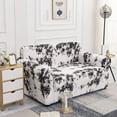 thumbnail image 2 of Dowbom Sofa Cover Printed,1-Piece Stretch Sofa Slipcover with Elastic Bottom Furniture Protector Washable Anti-Slip Spandex Couch Cover for Living Room Bedroom-3 Seater-A, 2 of 7