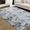 Pale Gray, variant on CAROMIO Faux Fur Shag Area Rug Non-Slip Indoor Area Rug Home Decor for Living room Bedroom Kids Room, Dark Navy, 5'x 8'