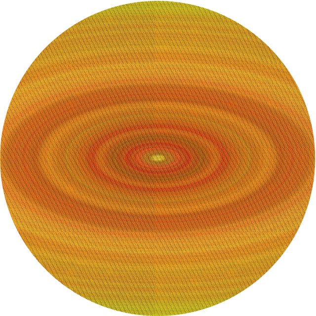 Ahgly Company Tapis d'Intérieur Rond Lavable en Machine Orange Rouge Orange Transitionnel, 7 Pieds Rond
