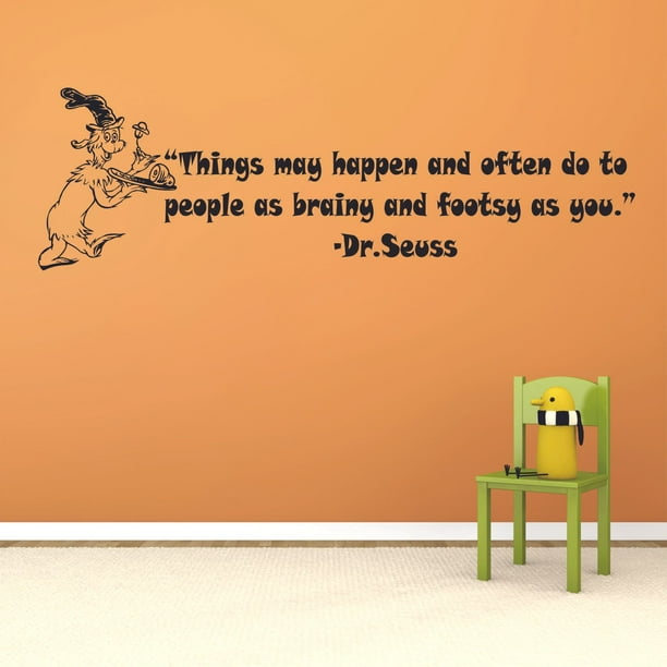 Things May Happen Dr Seuss Life Motivation Quote Cartoon Wall Sticker