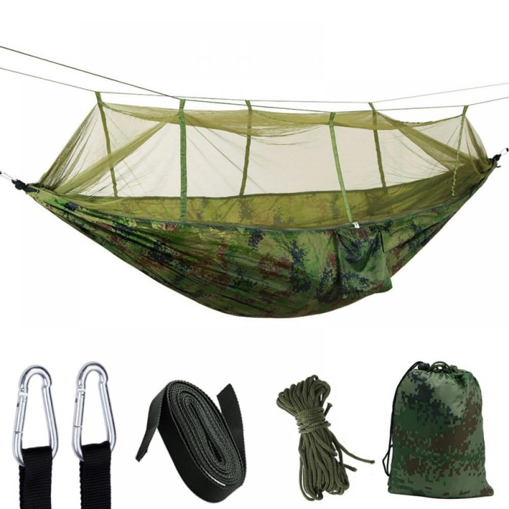 Carry Bag & Rope Breathable Mosquito Net Hammock Camping Sleeping Hanging Bed 