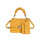 thumbnail image 5 of Bolso bandolera cuadrado pequeño con diseño de contraste de color, estilo retro, moderno, sencillo y plisado, para llevar a mano, 2025, 5 of 5