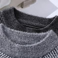 thumbnail image 4 of Men's Textured Knit Pullover Sweater Mock Neck Long Sleeve Casual Top, 4 of 8