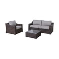 thumbnail image 4 of LSI Rattan Wicker 4 - Person Seating Group with Cushions, 4 of 5