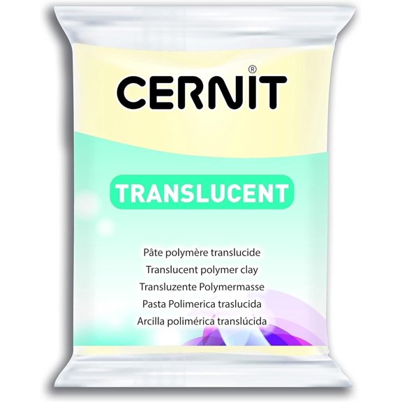 Arcilla polimérica Cernit translúcida zafiro 56 g
