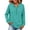 Green, variant on Edvintorg Sweaters for Women Casual Loose Button Knit Sweater Long Sleeve Crew Neck Pullover Top Plus Size Clothes for Women Black M