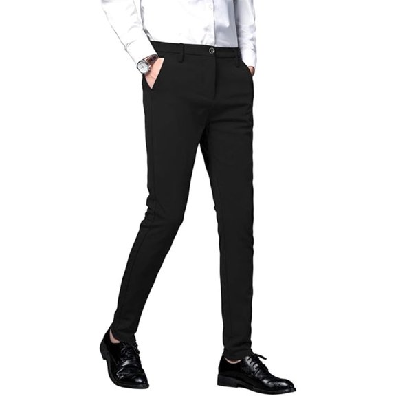 Men's Dress Pants Business Trousers Lounge Casual Big and Tall Work Travel Golf Straight Fit