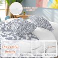 thumbnail image 3 of Grey White Bedding 3 Piece Duvet Cover Set California King, Modern Geometric Gray Ombre Abstract Art Soft Microfiber Comforter Cover with Zipper Closure & Pillowcases, FadeResistant Quilt Cover, 3 of 9