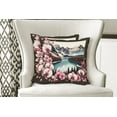 thumbnail image 4 of Ambesonne Lake Throw Pillow Cover Pack of 2, Spring Joy Landscape Orchids, 2 Pcs-36"x16", Pink Brown and Cadet Blue, 4 of 5