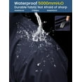 thumbnail image 3 of COOFANDY Men's Long Raincoat With Hood Rain Jacket Men Waterproof Jackets With Pockets, 3 of 5