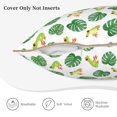 thumbnail image 3 of KLL Frogs And Tropical Leaves Decorative Throw Pillow Covers Velvet Soft for Couch Sofa Bedroom Living Room Outdoor (No pillow core)- 20"x20", 3 of 5