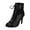 Black, variant on Stiletto Heels for Women Breathable Mesh Dancing Boots Lace Up Sandals Open Toe High Heel Party Shoes, Black, Size 7.5