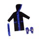 thumbnail image 5 of Disfraz de boxeo infantil de Halloween, tejido de poliéster, uniforme de entrenamiento versátil. Black Blue L a XL, 5 of 9