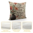 thumbnail image 4 of YINGXI Decorative Pillow Covers Inspirational Words Decorative Throw Pillow Case Cushion Cover, (Bloom Where You are Planted) 22x22in, 4 of 5