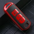thumbnail image 6 of Leather+TPU All-Inclusive Car Remote Key Cover Case Fob for Mazda 2 3 5 6 CX-3 CX-5 CX-7 CX-9 CX8 Speed Miata MX5 2016 2017 2018, 6 of 9