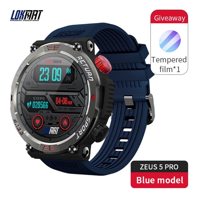 Montre Intelligente de Sport de Plein Air LOKMAT, Partenaire d'Aventure, Compagnon Intelligent, Bleu Foncé