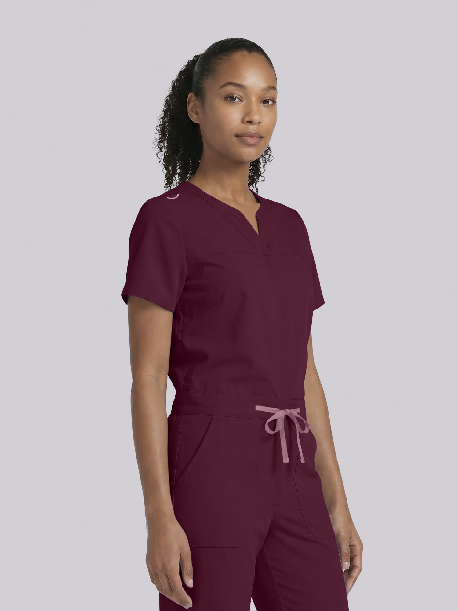 Scrubstar Ultimate Women’s Antimicrobial Drawstring Straight Leg Scrub Jumpsuit, Sizes XS–2XL