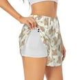 thumbnail image 2 of Disketp Kawaii Bear Print Women's Shorts Workout Shorts for Athletic Gym Running Shorts with Phone Pockets Small, 2 of 8