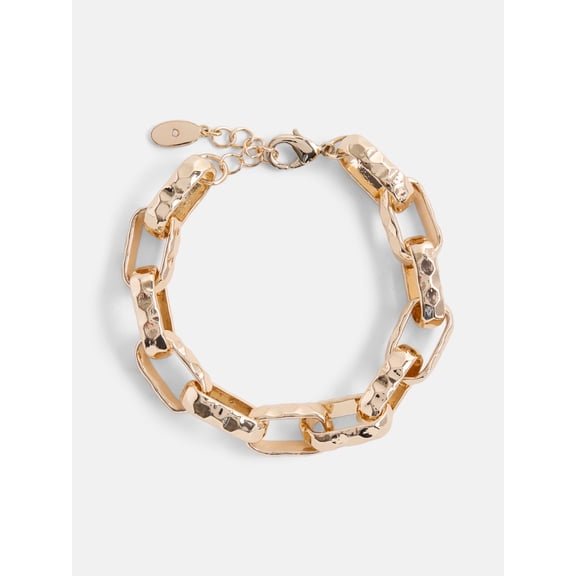 Scenario Women's Gold-Tone Twisted Chain Bracelet