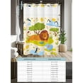 thumbnail image 6 of No Hook Cloth Fabric Shower Curtain with Snap in Liner, Cute Lion Waterproof Shower Curtains Set with See Through Top Window, Funny Animal Cartoon Modern Bath Curtains Shower 36"x72", 6 of 6