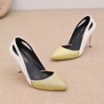 thumbnail image 4 of Xfvqtps Womens Pointed Toe Heels Glitter Peep Toe Party Shoes Wedding Heels Elegant Stiletto Evening Pumps Dressy Ankle Strap Sandals, 4 of 9