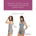 thumbnail image 2 of MeMoi Women's All Day Lounge Lightweight Drawstring Boxer Shorts - Womens - Female, Large, Gray Heather, 2 of 7