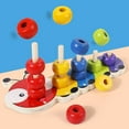 thumbnail image 3 of Bloques de construcción para niño juguetes de de , juegos de cognición de color de apilado Montessori, juegos educativos de con CUTICAT Juguetes de rompecabezas, 3 of 8
