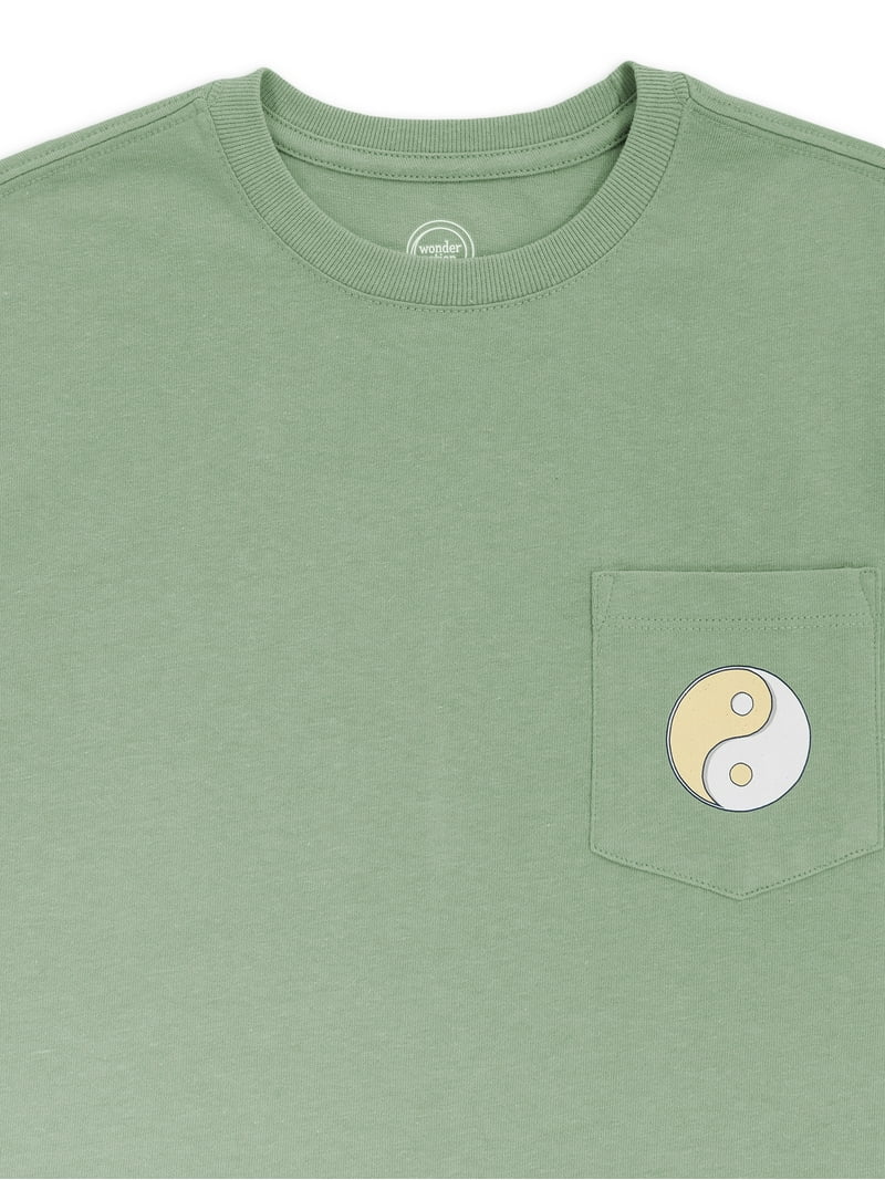Wonder Nation Boy's Oversized Graphic Pocket T-Shirt, Sizes