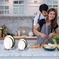 thumbnail image 3 of 1 Piece Plate Organizer Cabinet Metal Plate Holder Multifunctional Plate Holder White (S), 3 of 5