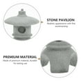 thumbnail image 2 of 1Pc Lantern Shape Landscape Ornament Sandstone Lantern Statue Garden Decorations, 2 of 6