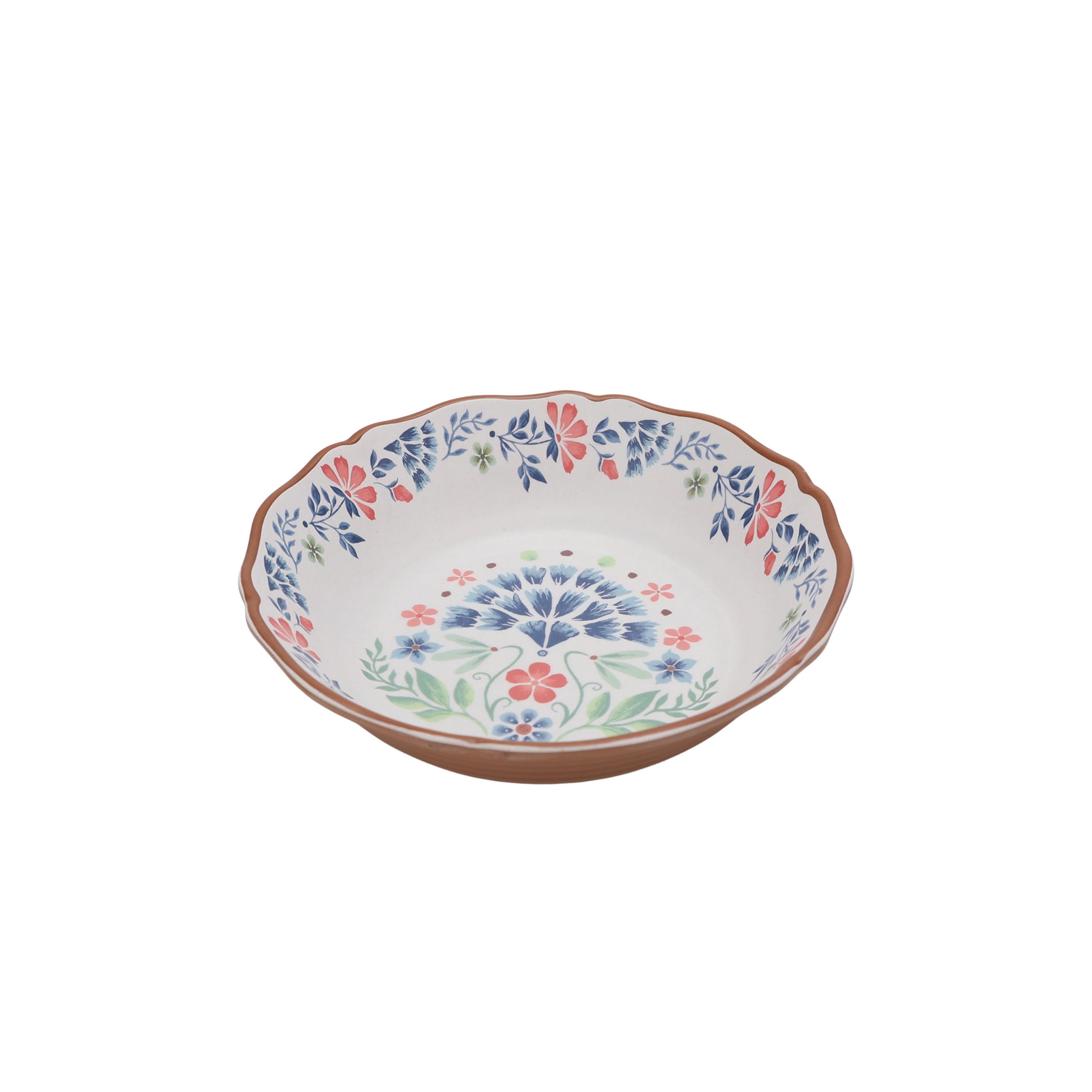 The Pioneer Woman Hattie 12-Piece Bamboo Melamine Dinnerware Set, Multicolor