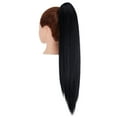 thumbnail image 3 of Youloveit 21" Hairpiece Clip in Ponytail Extension Long Straight Claw Pony Tails Hair Extension for Women Brown 5 oz With Highlights, 3 of 6