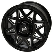 4/110 Tusk Tintic Wheel 15x7 5.0 + 2.0 Milled/Black For Suzuki King Quad 750AXi Power Steering SE Camo 2022
