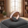 thumbnail image 3 of Mauli Jewels 1 Carat White Diamond Engagement Ring for Women – Wedding Band in 14K Solid Rose Gold, 3 of 9