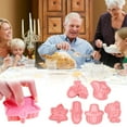 thumbnail image 6 of Biscuit Moulds,Thanksgiving Cookie Cutter Set 6 Pcs Cookie Cutters For Making Corn Maple Leaves Turkey Pie 3D Mini Fondant Cookie Stampers For DIY Cake Baking Decoration Favors, 6 of 9