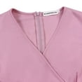 thumbnail image 4 of Womens Elegant V Neck Bell Sleeve Party Club Formal Wedding Guest Midi Dresses, 4 of 8