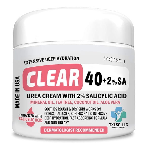 Crema de urea Scientific Solutions Global CLEAR 40% con ácido salicílico