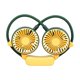 thumbnail image 4 of Ventilador de cuello portátil, ligero y silencioso, con 2 velocidades ajustables. Verde, 4 of 7