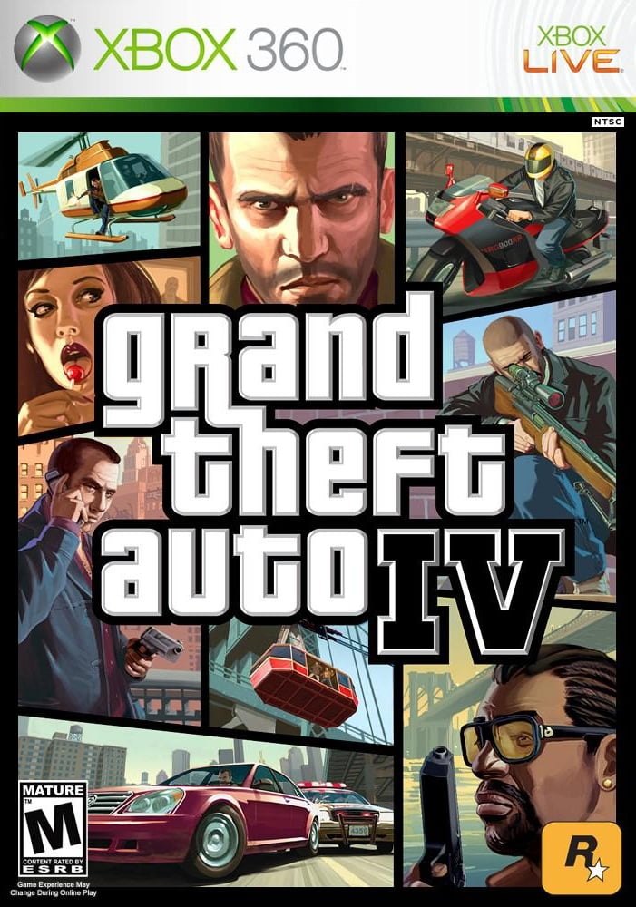 Restored Microsoft Xbox 360 Elite Game Console with Two Retrofam Controllers and Grand Theft Auto IV(Refurbished)