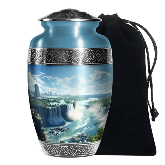 KARYLIZ River Memorial Urns For Human Ashes Male Son Large Urn For Adult Daughter 10 Inch